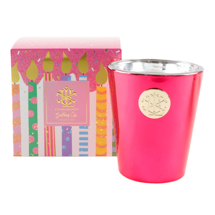 Lux Birthday cake box candle