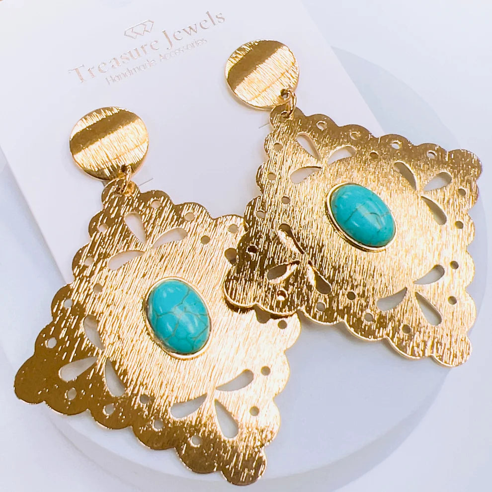 Rombo Turquoise Earring