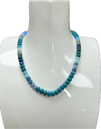 Ocean blue gemstone necklace