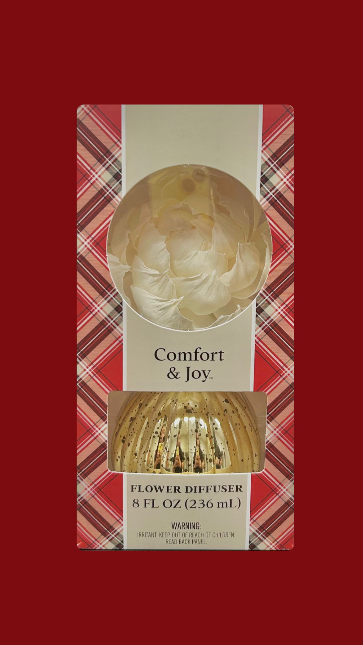 Comfort & Joy Hoilday Mercury Flower Diffuser