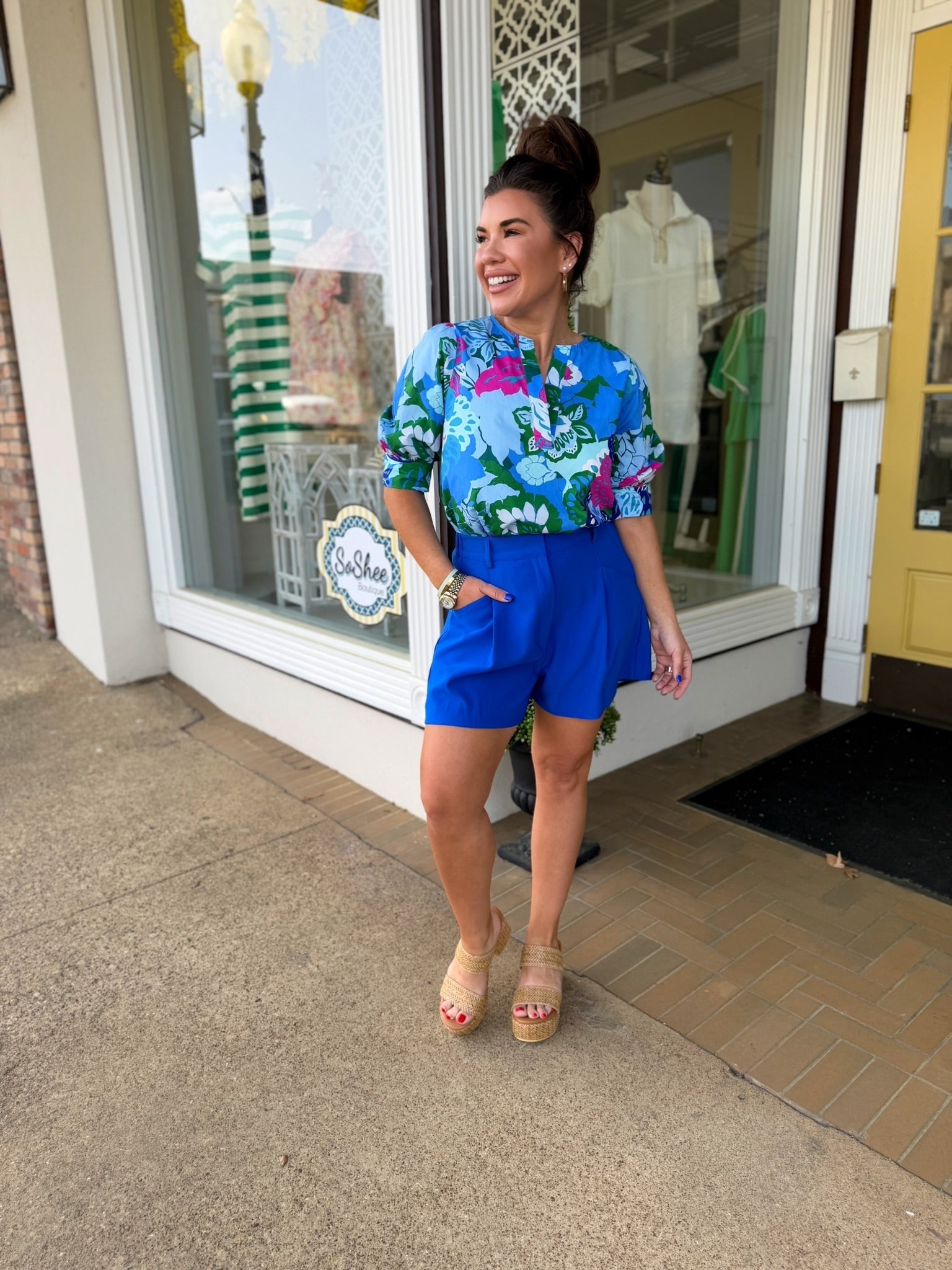 The Bethany Floral Top