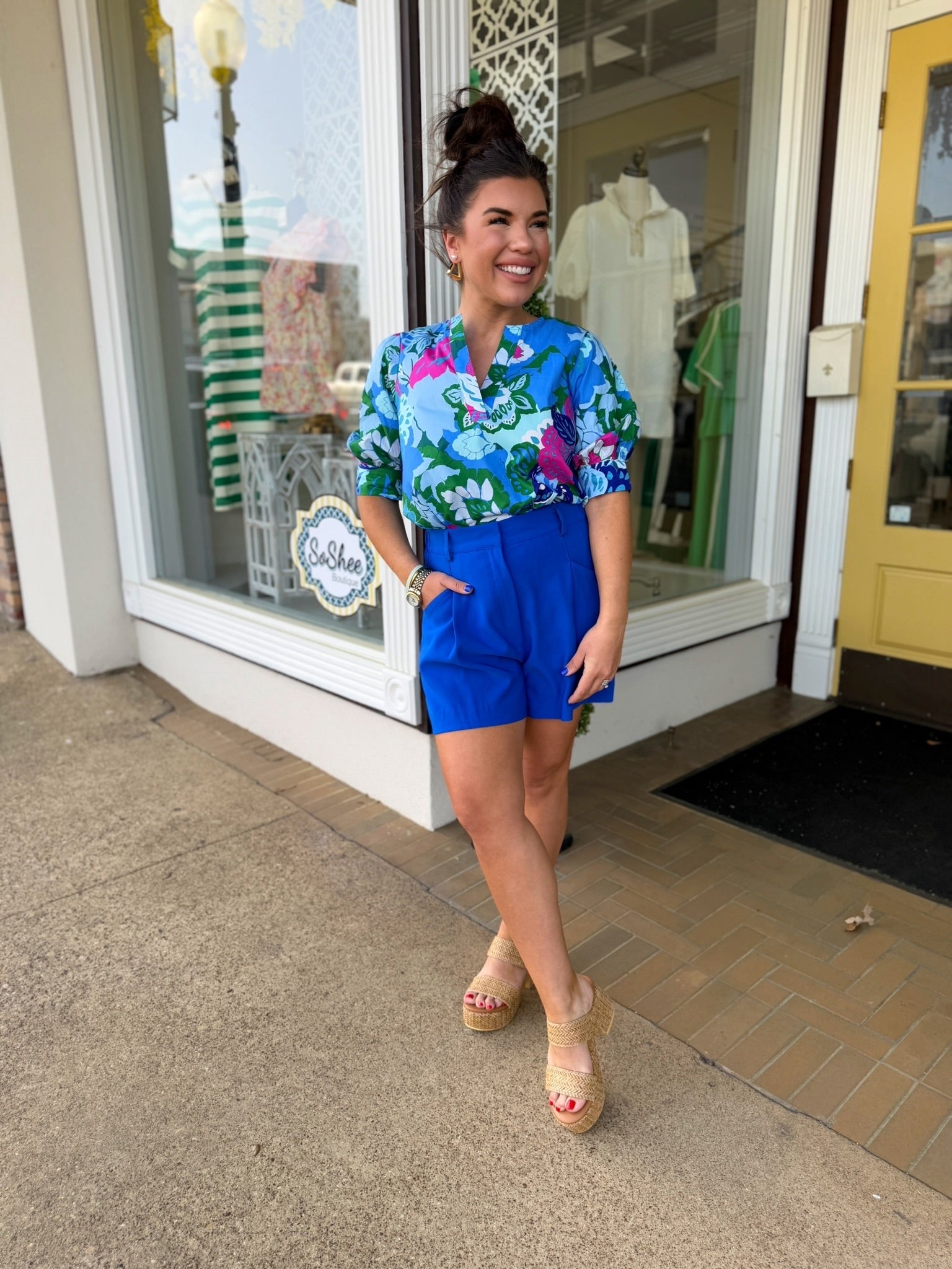 The Bethany Floral Top