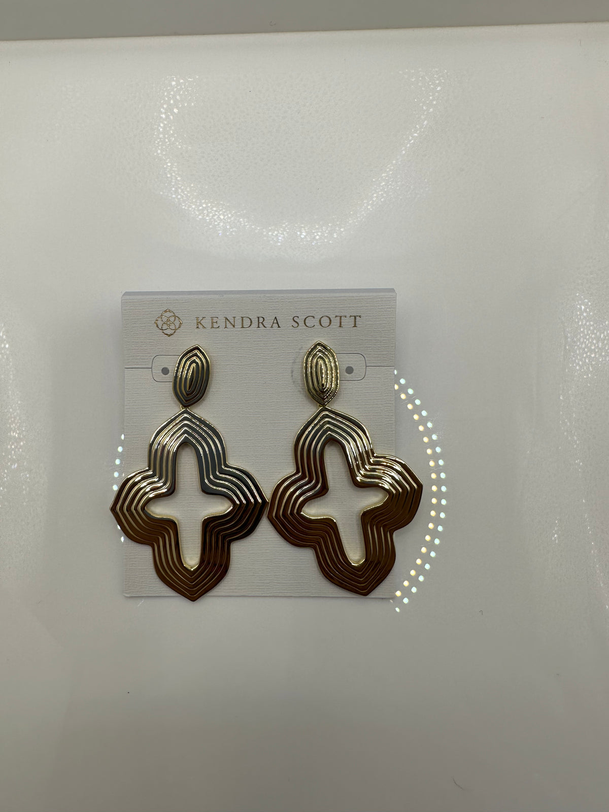 Kendra Scott Abbie Metal STMNT Earrings Gold Metal