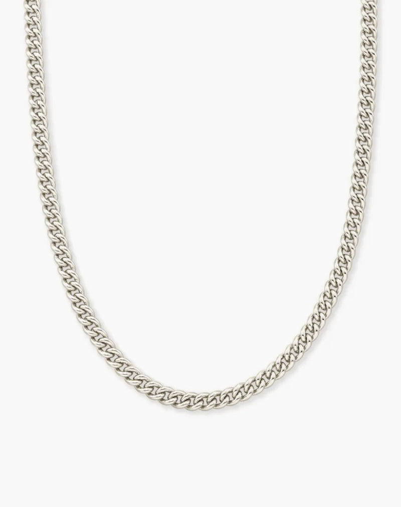 Kendra Scott Ace Chain Necklace in Silver