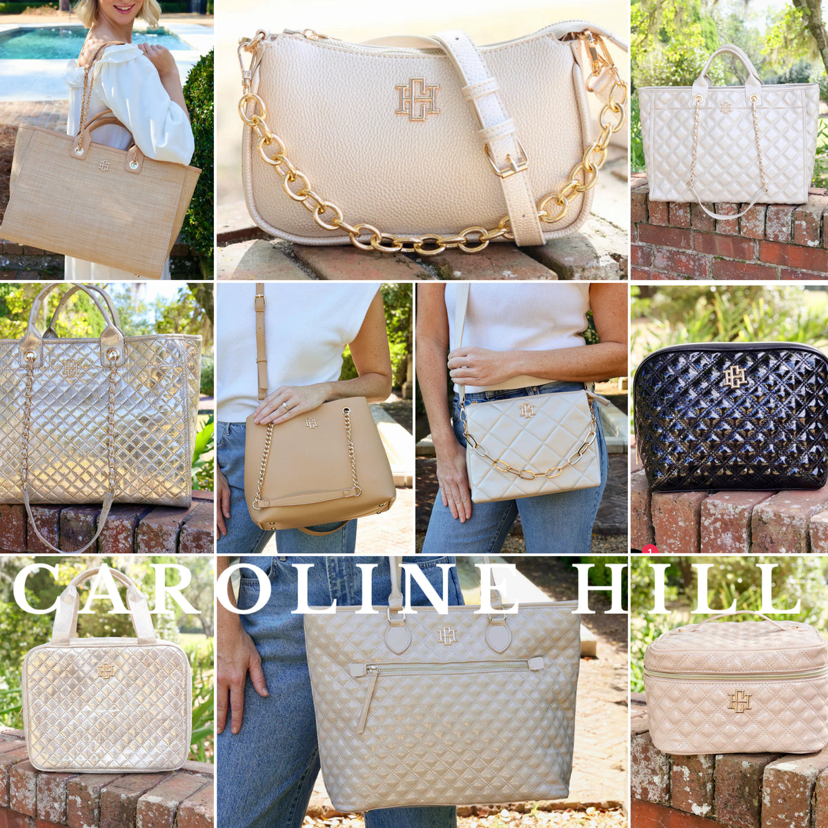 Caroline Hill handbags, make-up bags and travel bags