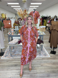 The Rosalie Floral Button-Down Dress
