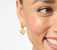 Julie Vos - Canterbury Hoop & Charm - Gold