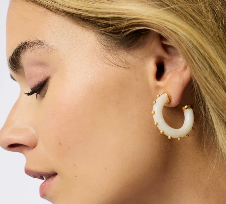 Julie Vos - Colette Hoop - Gold & Acrylic - Medium