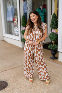 The Linda Set - Sleeveless geometric pattern set