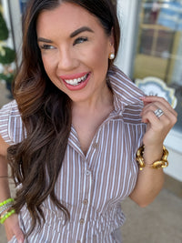 The Abby jumpsuit- striped sleeveless jumpsuit