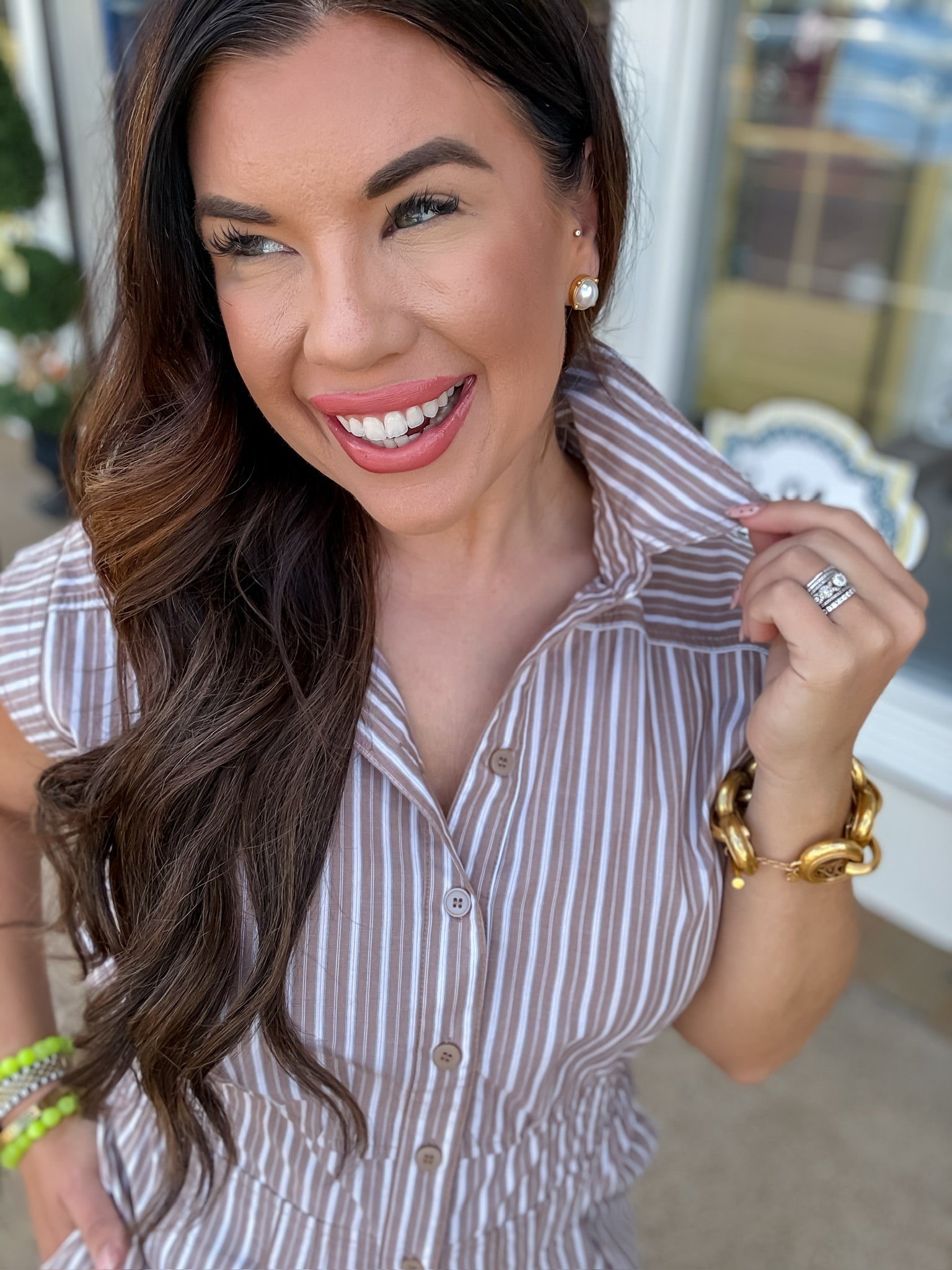 The Abby jumpsuit- striped sleeveless jumpsuit