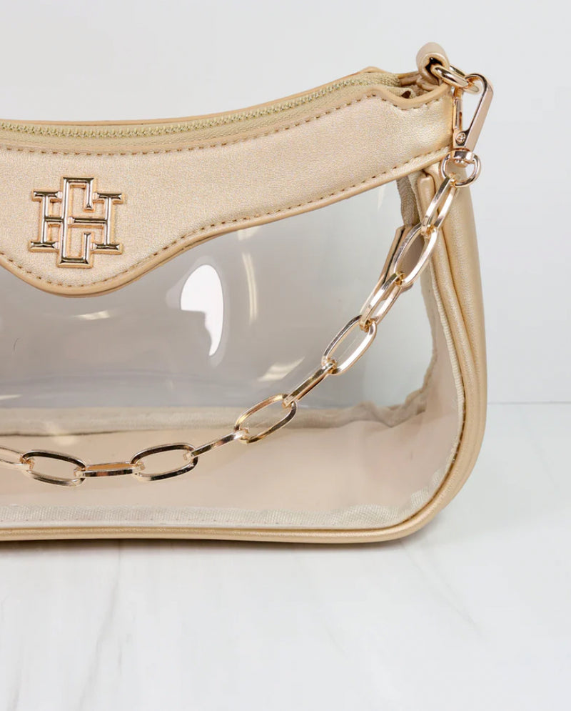 Cassidy Clear Crossbody GOLD - Caroline Hill
