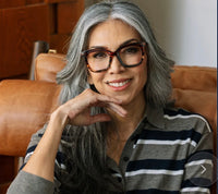 The Cleo Blue Light Protection readers- Brown Ombré Horn