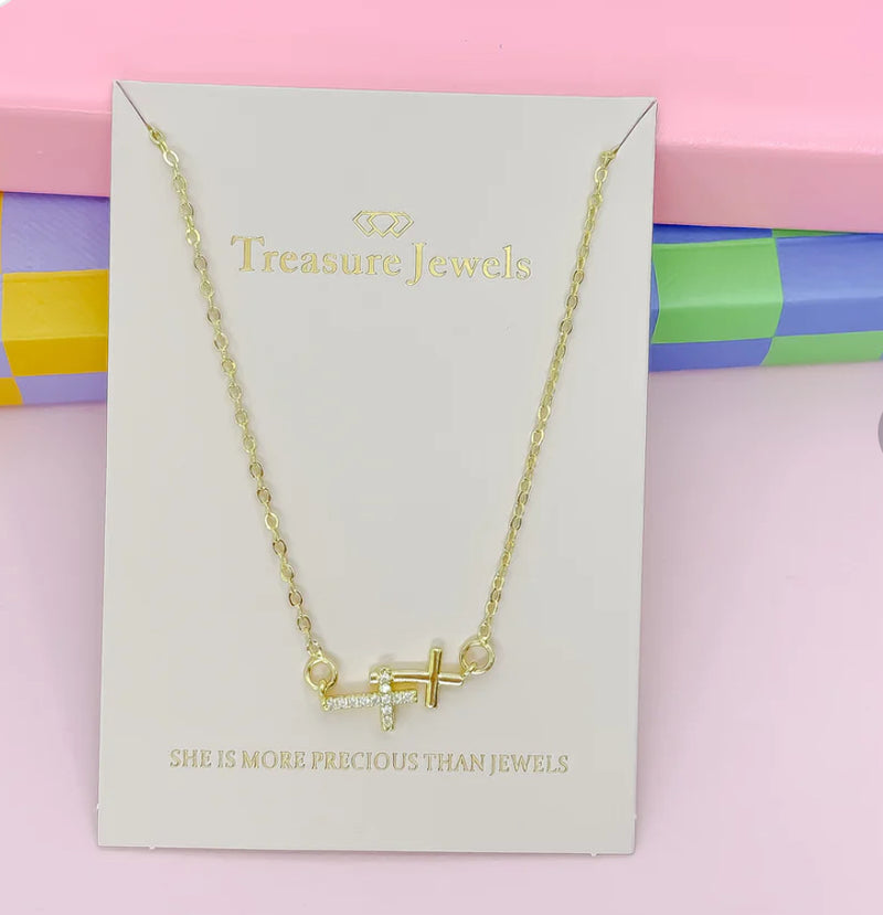 Double Grace Gold Necklace