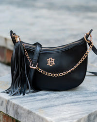 Mallory Crossbody with Tassel Black LS