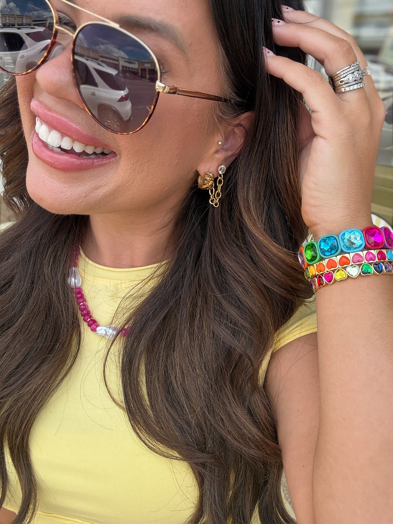 The Camille Set - yellow Mineral Wash with Wide Leg Pants & Cropped T-Shirt - Ee:some