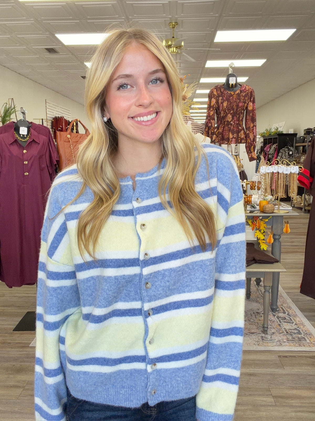 Butter Coast Blue Cardigan