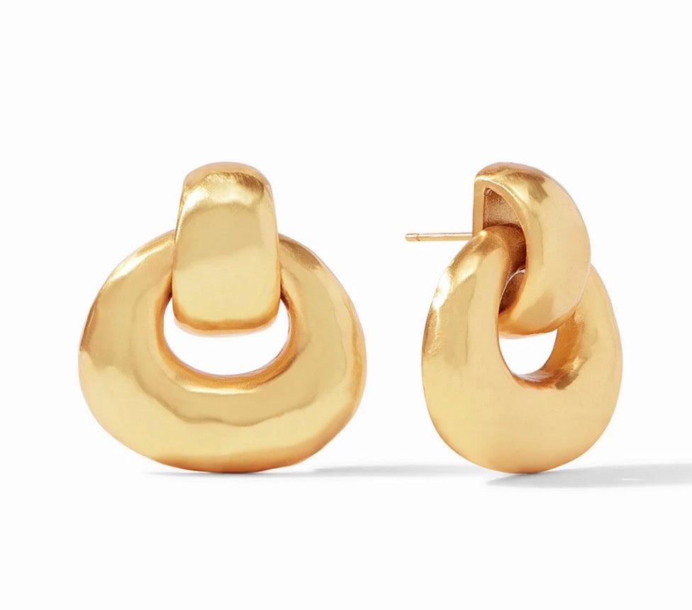 Julie Vos - Avalon Doorknocker Earring - Gold - One Size