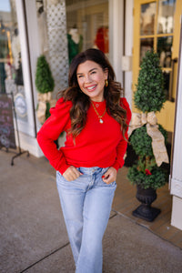 The Sadie sweater- Red