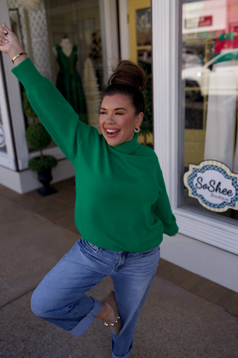 The Ellie Sweater (pink) & (green)