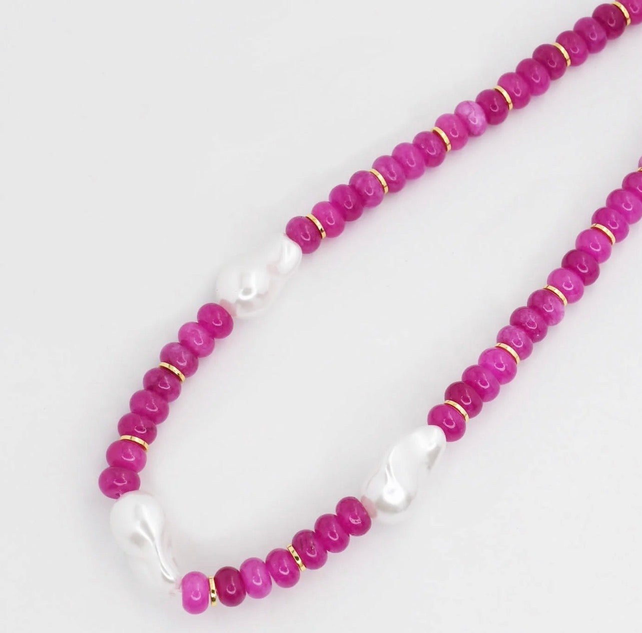 Treasure Jewels - Pearl Pink Gemstone Necklace