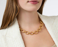 Julie Vos - Catalina Demi Link Necklace - Gold - Pearl - One Size