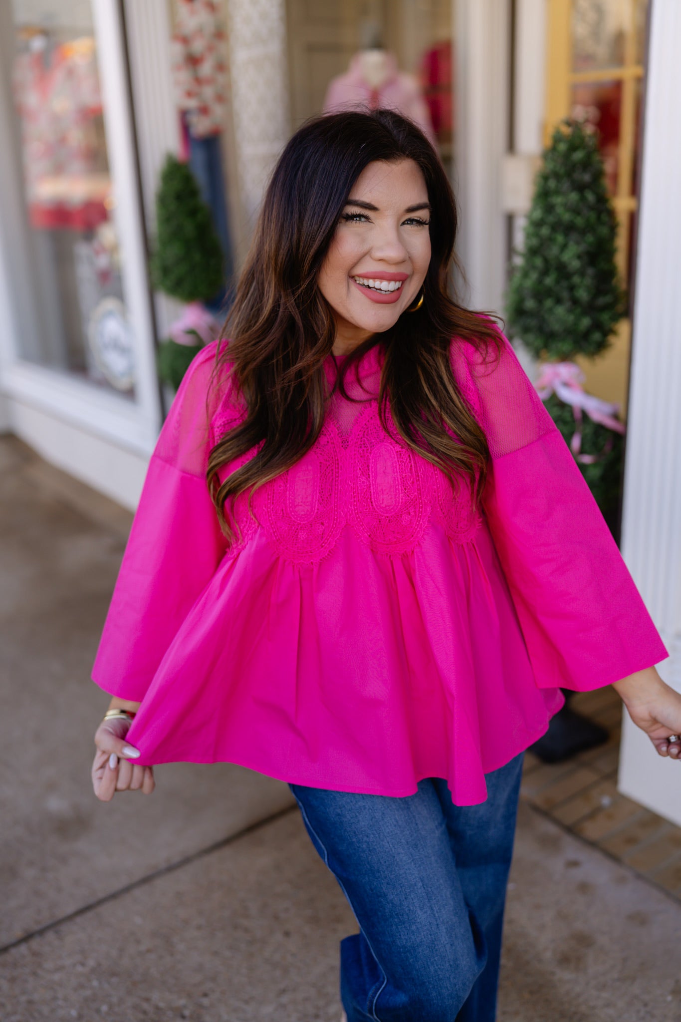 The Tatiana Top - Neckline mash detail - Jodifl