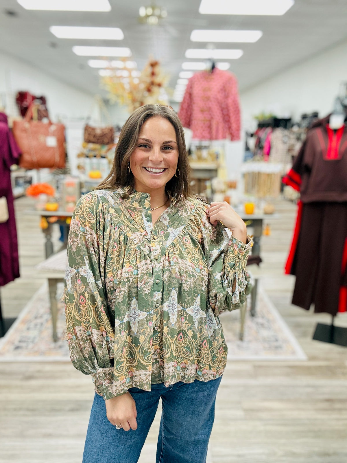 Enchanted Grove Paisley Blouse