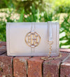Cecilia Circle Logo Handbag Pearl - Caroline Hill