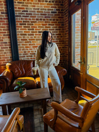 The Miranda Cardigan - Sand Long Sleeve Button Down Soft - Ee:some