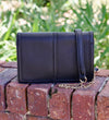 Cecilia Circle Logo Handbag Black - Caroline Hill