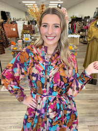 The Dahlia floral dress