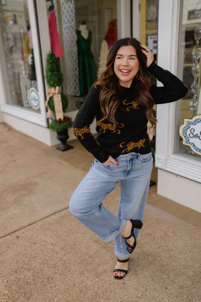 The Sulie Leopard Sweater