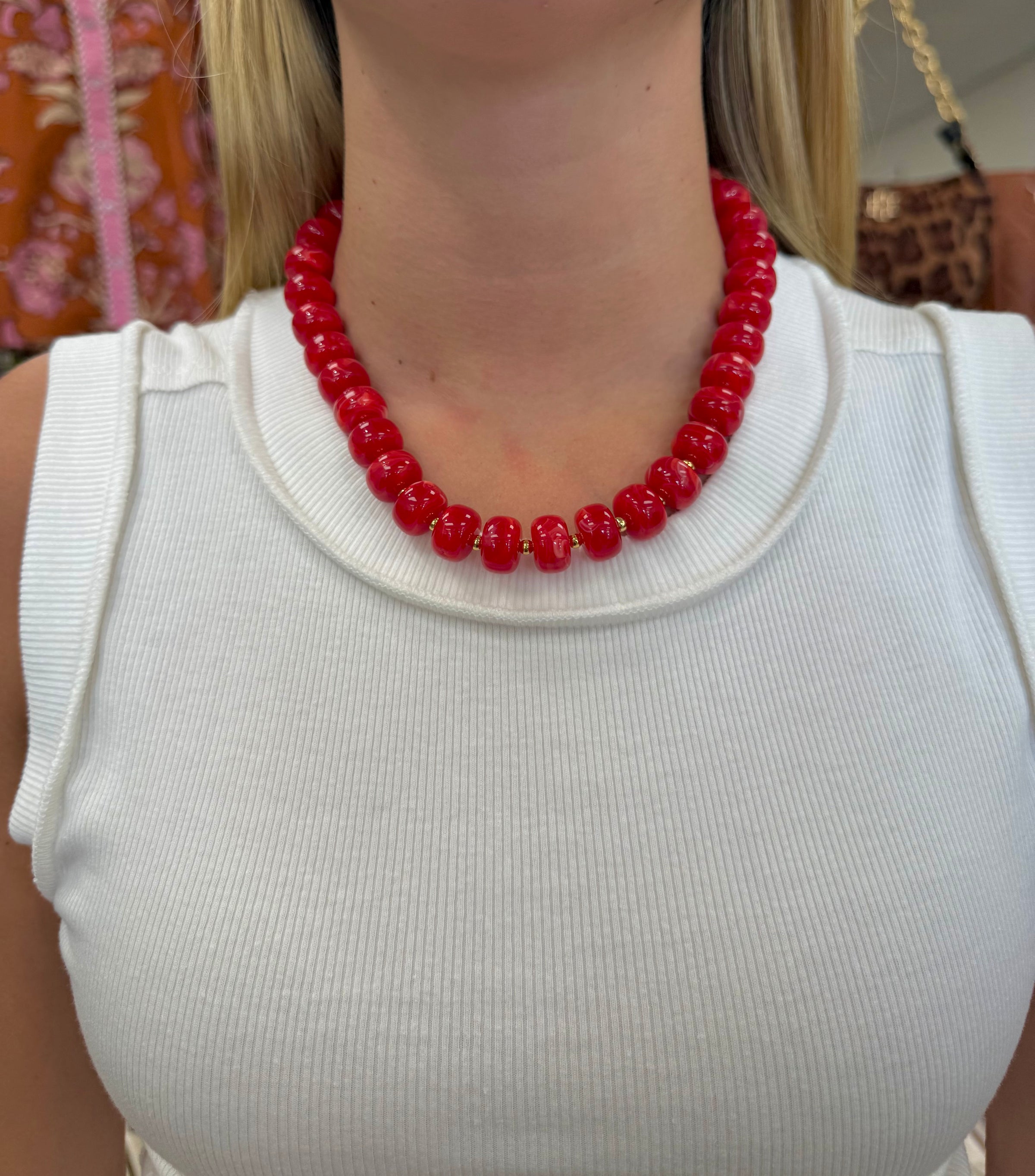 The Harper Red Necklace