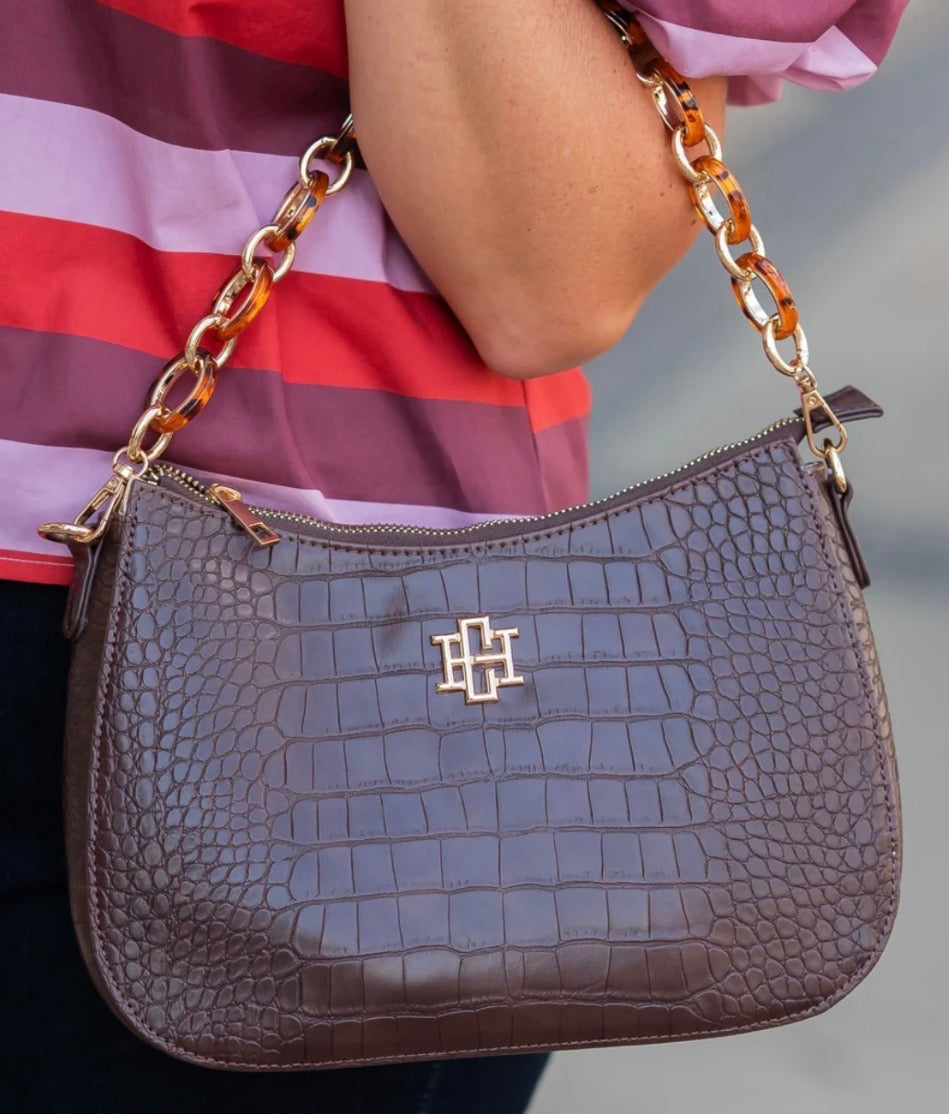 Caroline Hill - Charlee Crossbody Chocolate EC