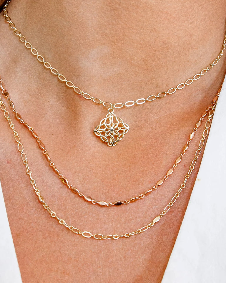 Natalie Wood Design - Bloom Drop Necklace Gold