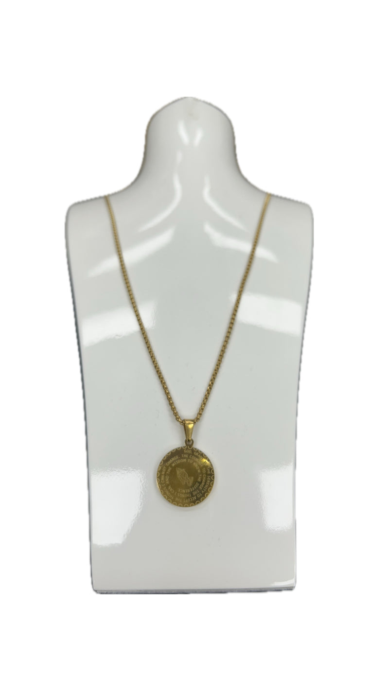 Weisinger Design Lord’s Prayer Round Necklace