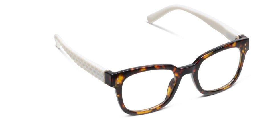 Aubrey Blue Light Protection- Tortoise/White