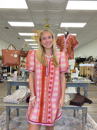Pink Sunset Shift Dress