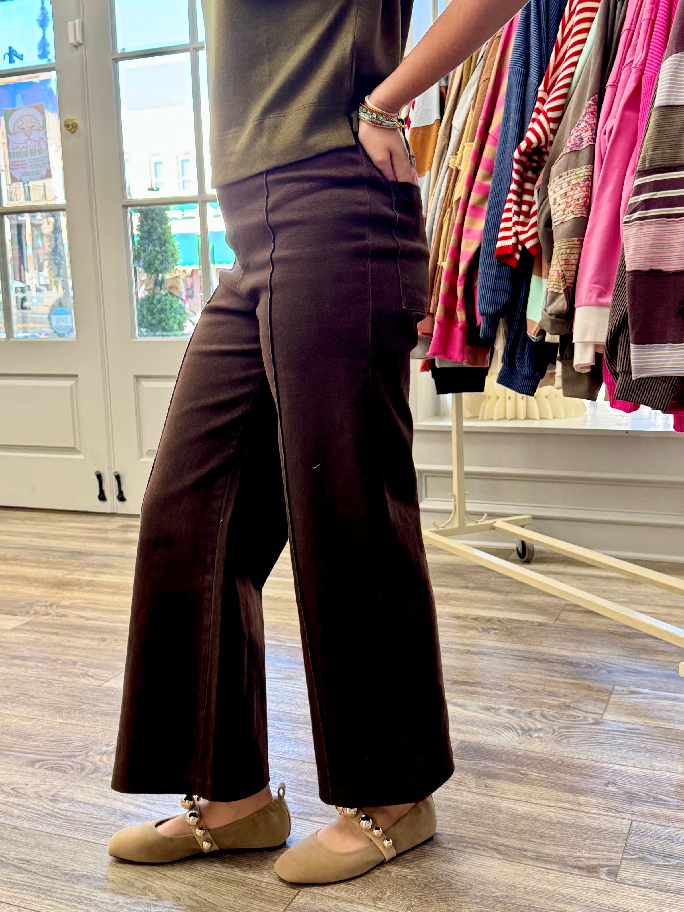 The Brianna Pants -Brown