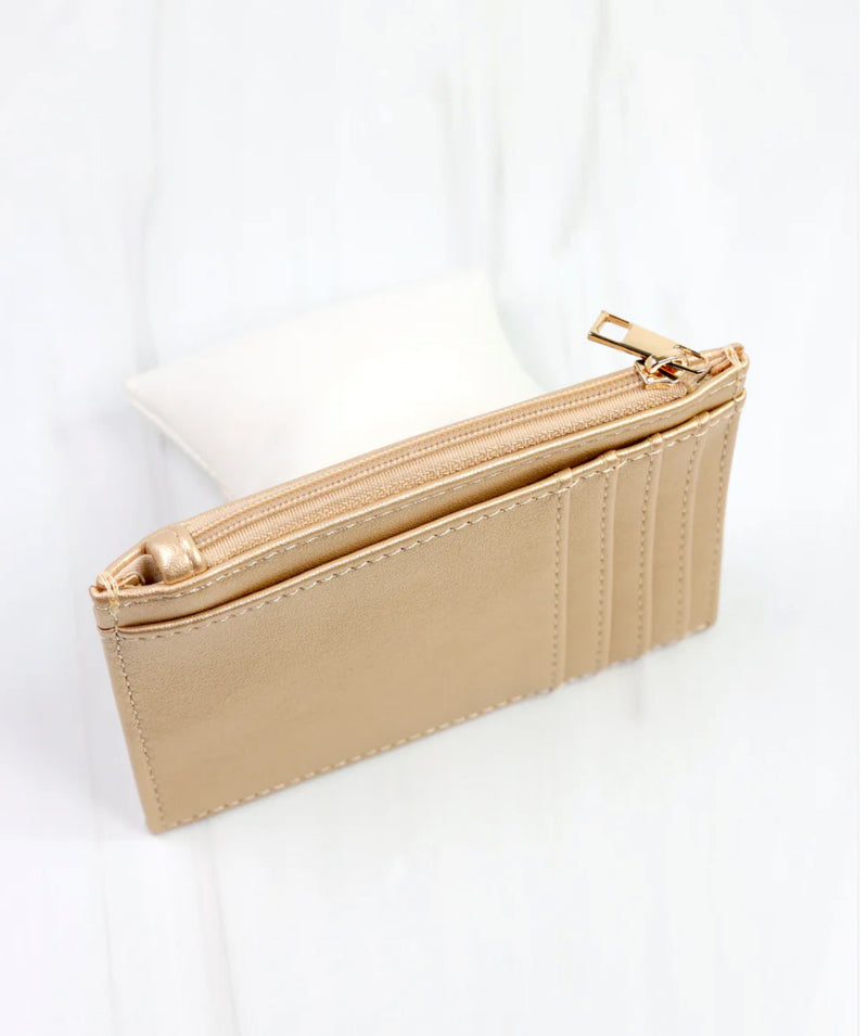 Molly Zip Card Holder GOLD
