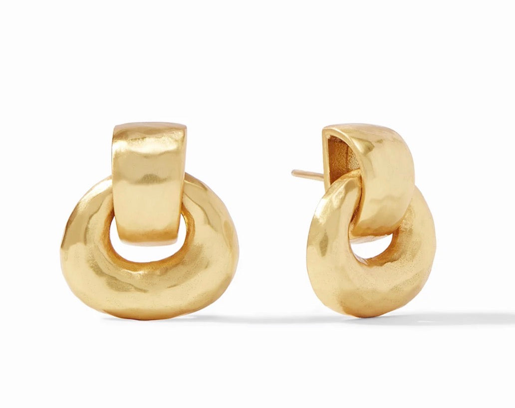 Julie Vos - Avalon Demi Doorknocker Earring - Gold