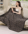Leopard Pattern Luxury Soft Throw Blanket - Coffee