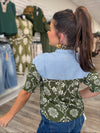 The Flora Top - Olive