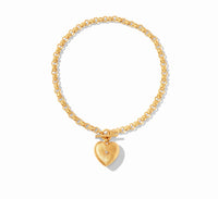 Julie Vos - Esme Heart Necklace - Gold - Cubic Zirconia -