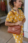 Mia Crossbody Bag Saddle - Caroline Hill
