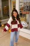 The Ashley sweater - wine red