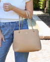 Blair Tote Tan Bag - Caroline Hill