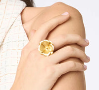 Julie Vos - Bloom Statement Ring - Gold - Adjustable