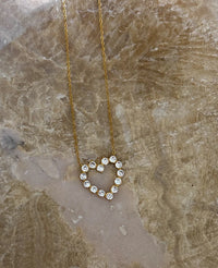 DIAMOND HEART NECKLACE - Chansutt Pearl